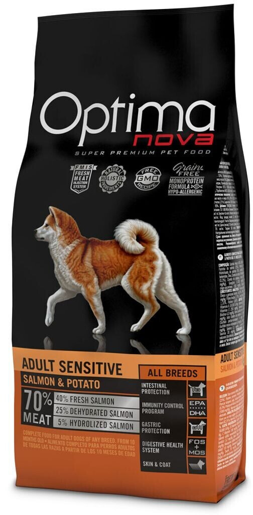 Optima Nova Adult Sensitive Salmon & Potato 12 kg