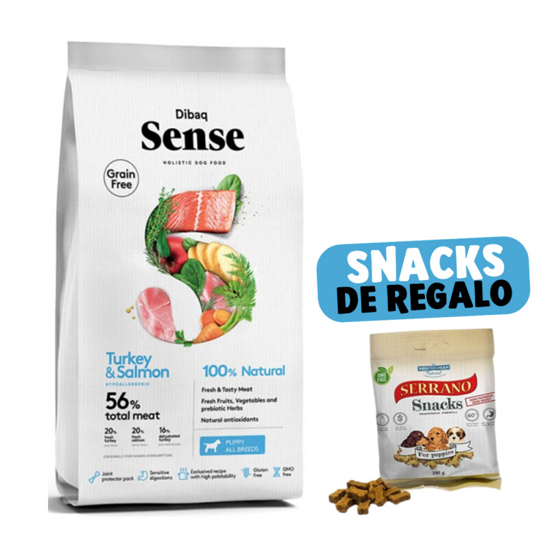 Dibaq Sense Puppy Grain Free Salmon & Turkey
