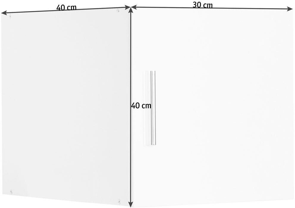 Wimex Malta 30x40x40cm struktureiche hell/hochglanz-weiß | ab 69,00 Preisvergleich bei €