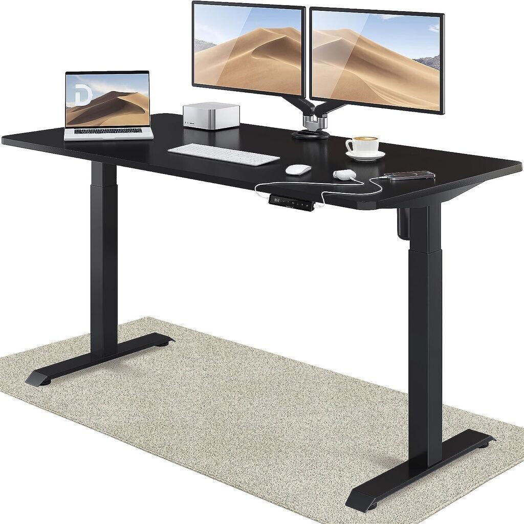 Desktronic Home One 160x80cm Black/Black