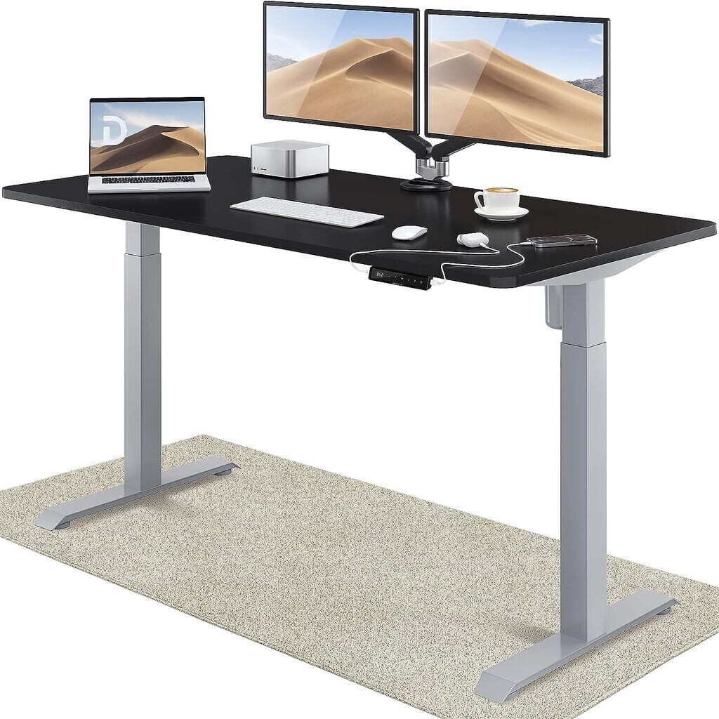 Desktronic Home One 160x80cm Black/Grey