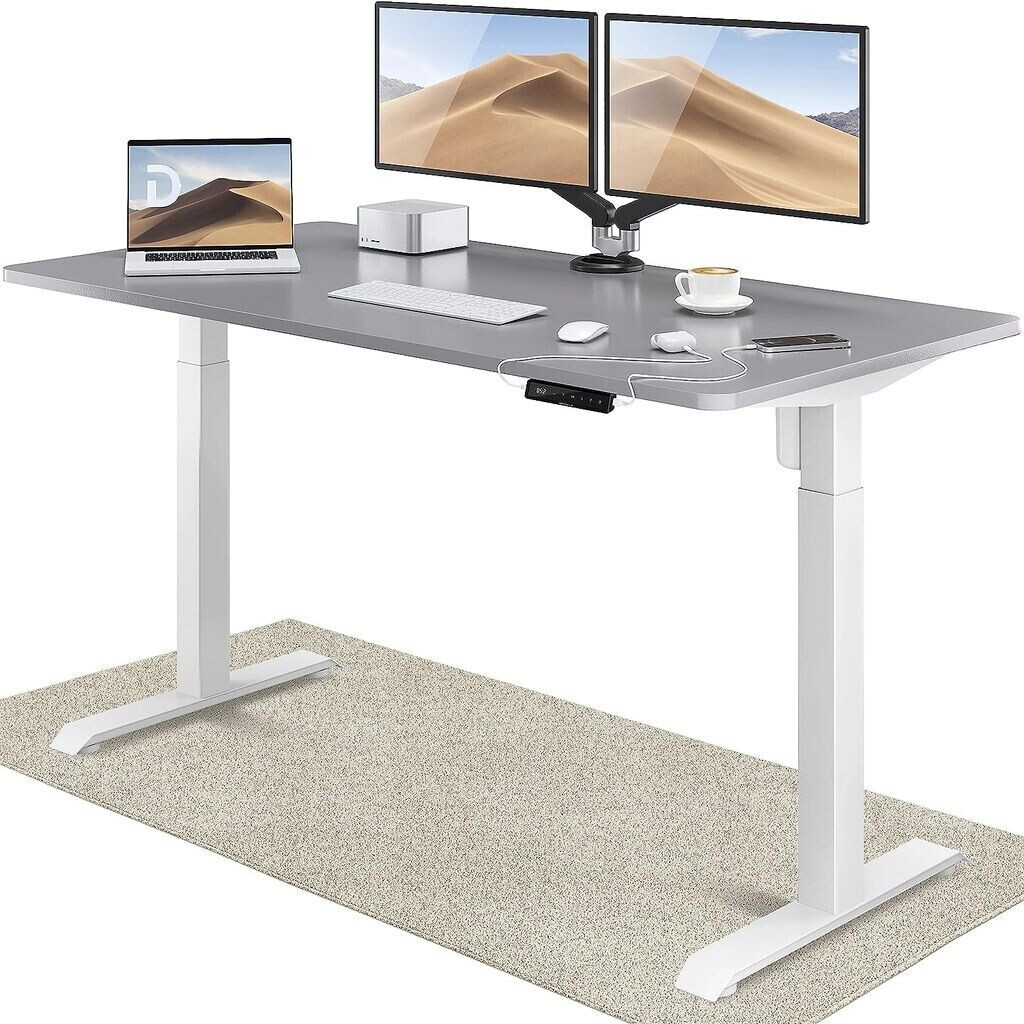 Desktronic Home One 160x80cm Grey/White