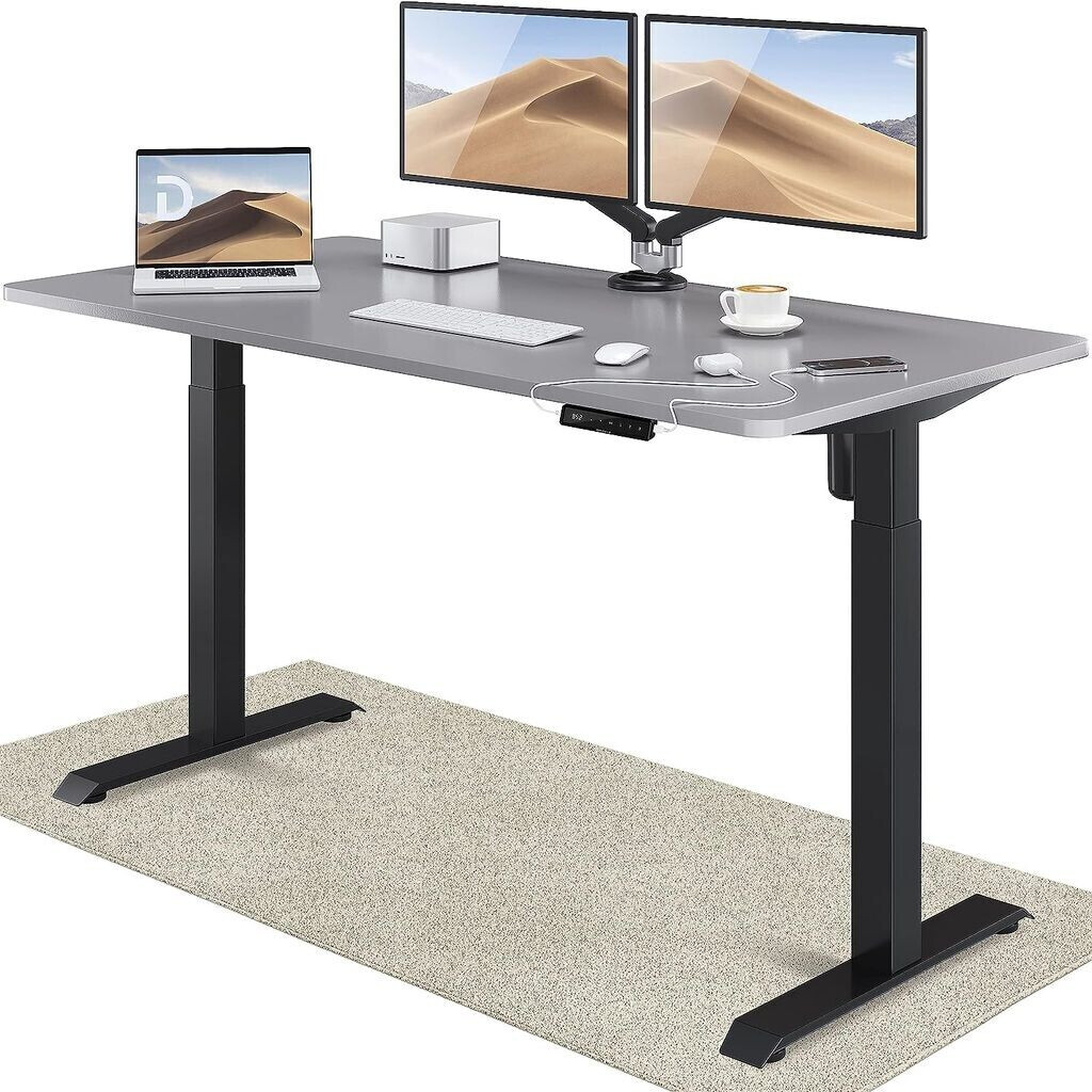 Desktronic Home One 160x80cm Grey/Black