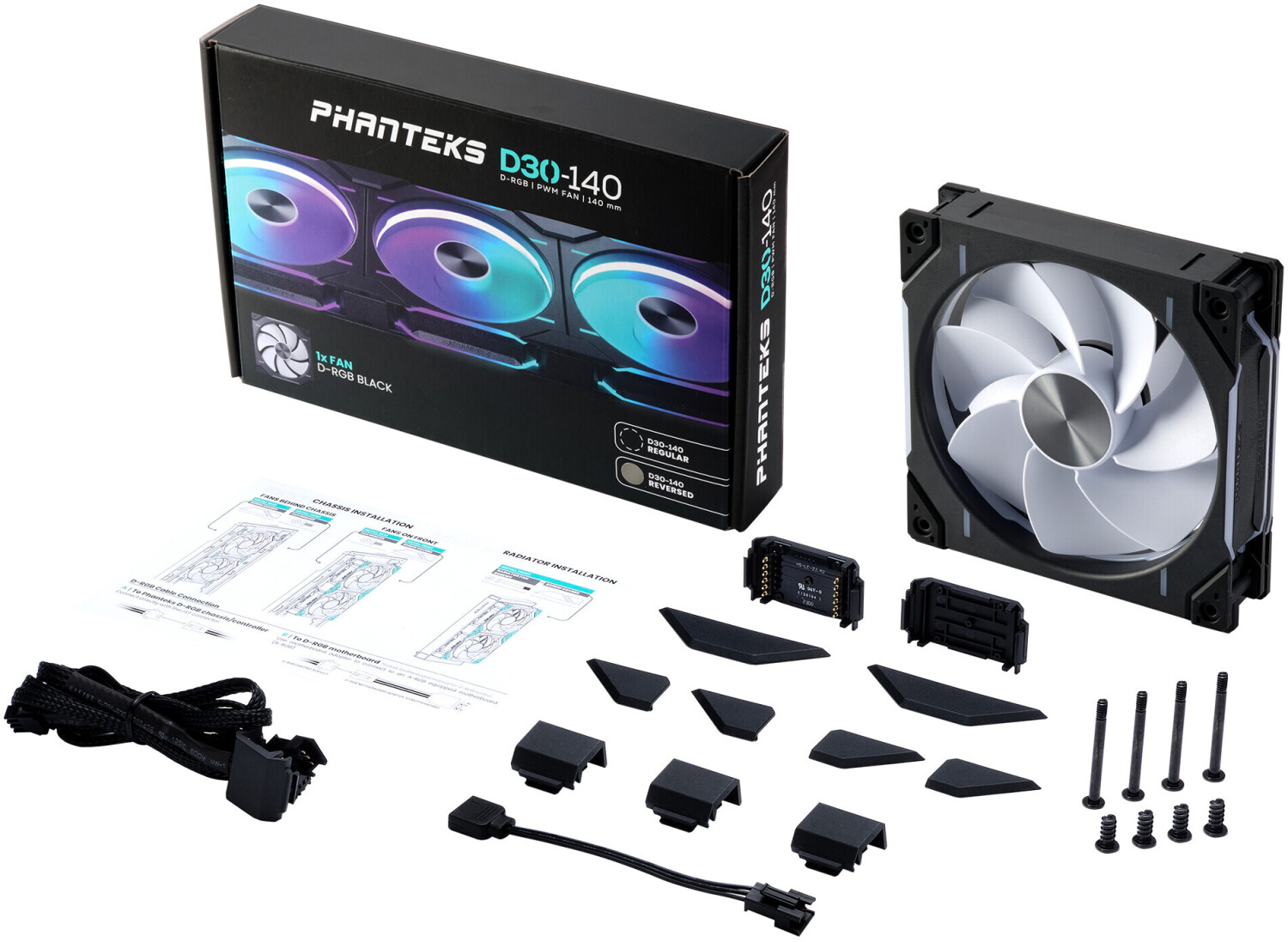 Phanteks PH-F140D30 Reverse Black 140mm
