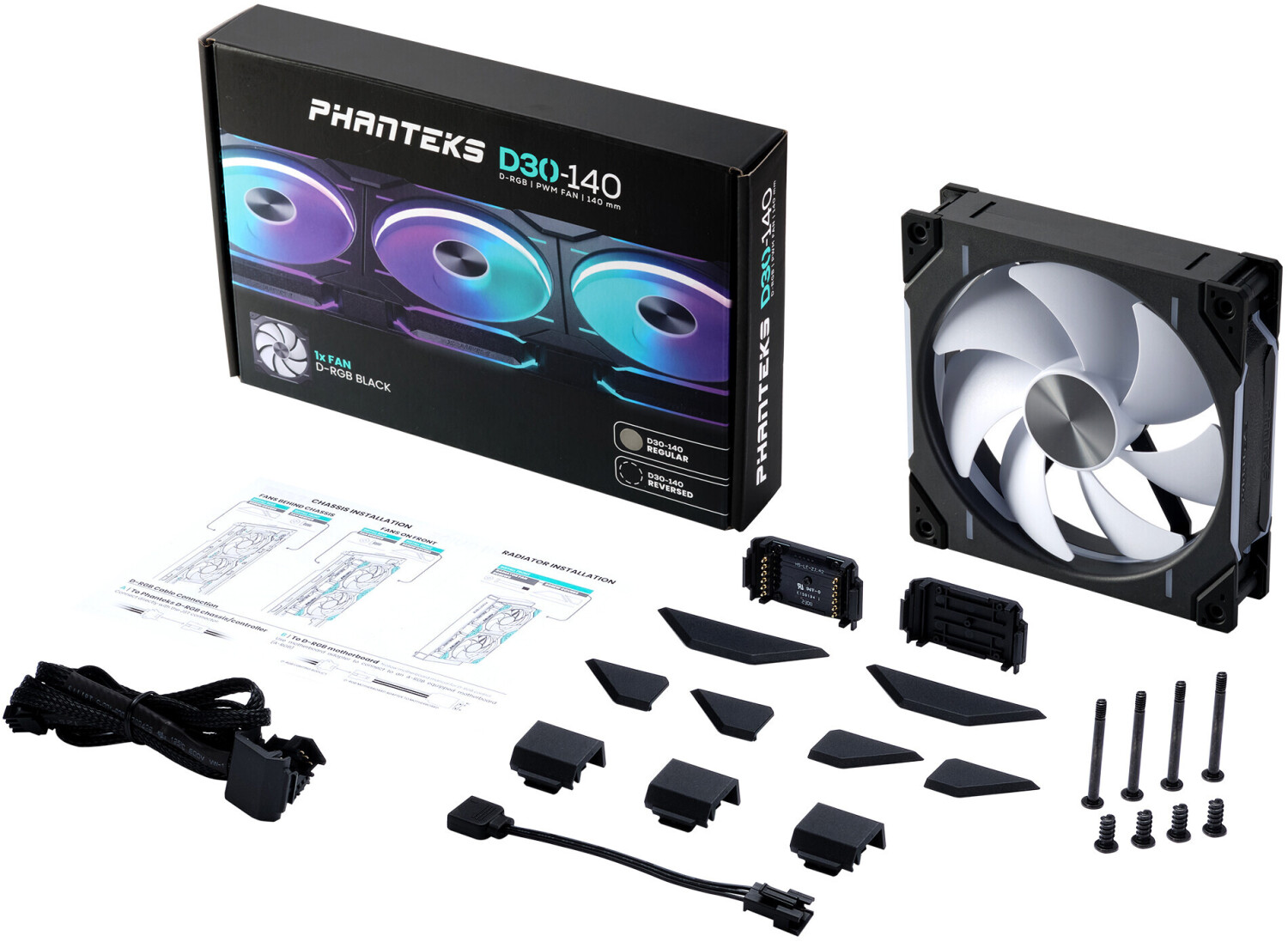 Phanteks PH-F140D30 Regular Black 140mm