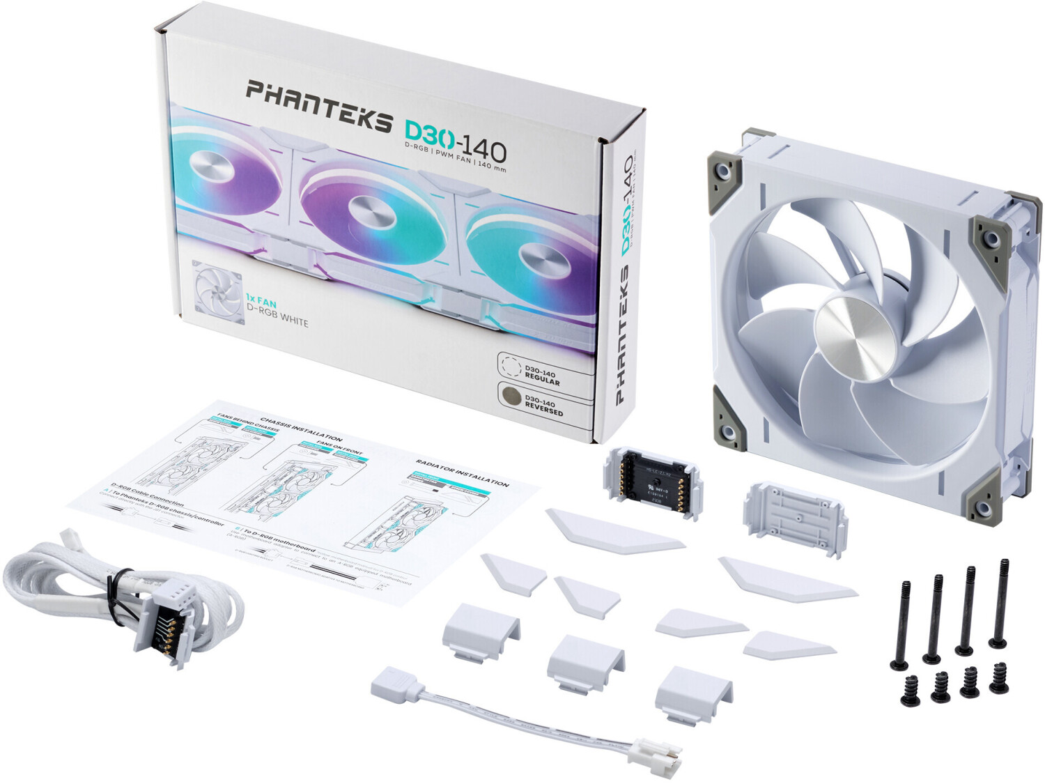 Phanteks PH-F140D30 Reverse White 140mm