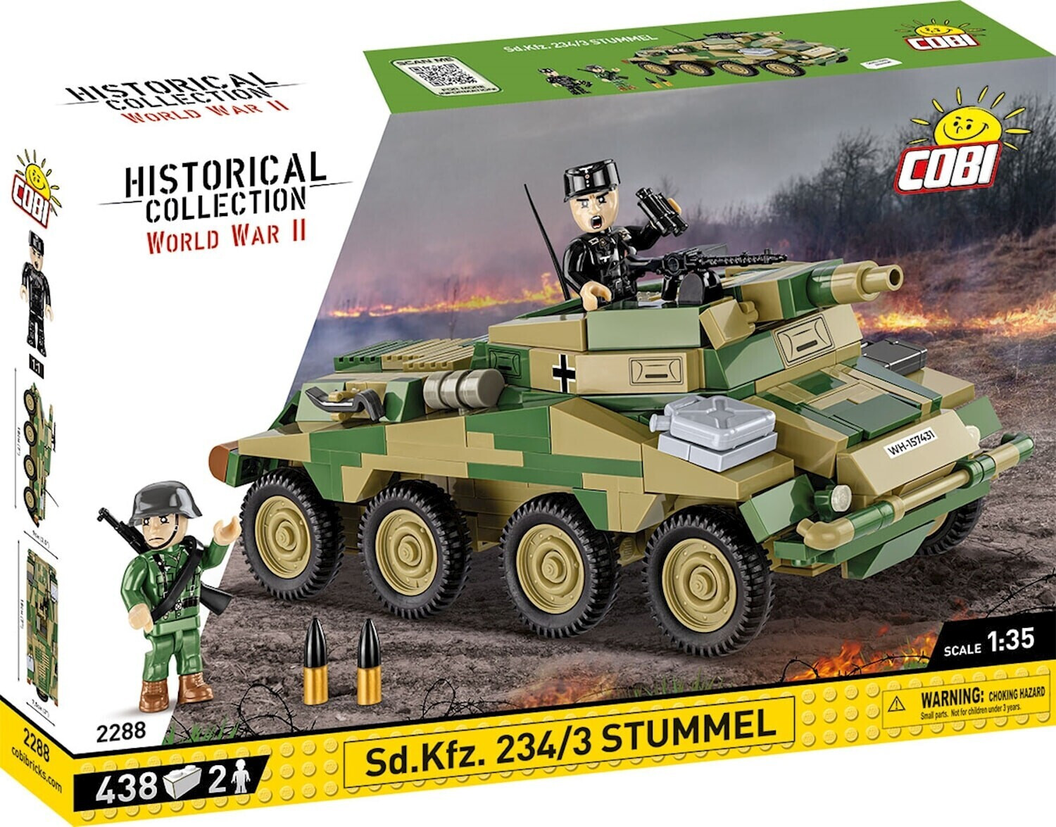 Cobi Historical Collection World War II - Sd.Kfz 234/3 Stummel (2288)