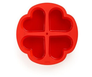 ScrapCooking Heart-shaped 4-Portion Silicone Cake Mold (007517)