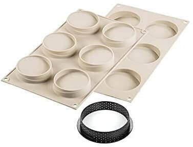 Silikomart Moule 3D Kit 6 mini tartes Glam (312566)