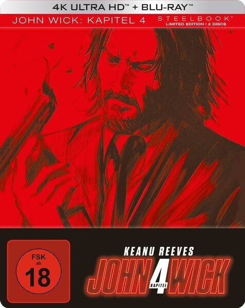 John Wick: Chapter 4 (4K Ultra HD Limited Steelbook) [Blu-ray]