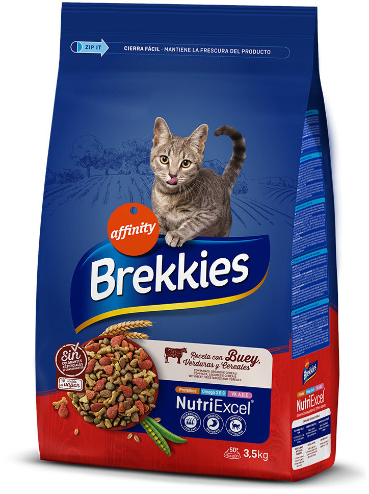 Brekkies NutriExcel Feline Adult Beef, Vegetables and Cereals