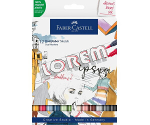 Pochette 10 feutres Grip Finepen Faber-Castell - Meilleur prix