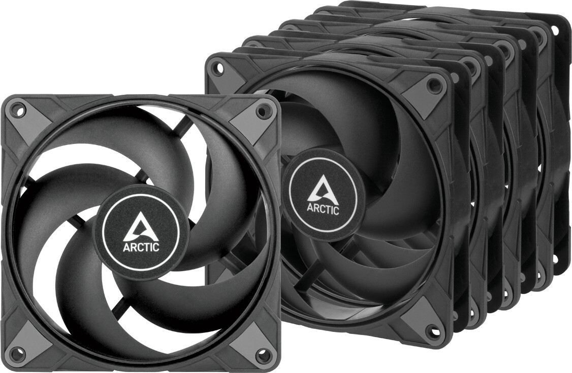 ARCTIC P12 Max 120mm Black 5-pack