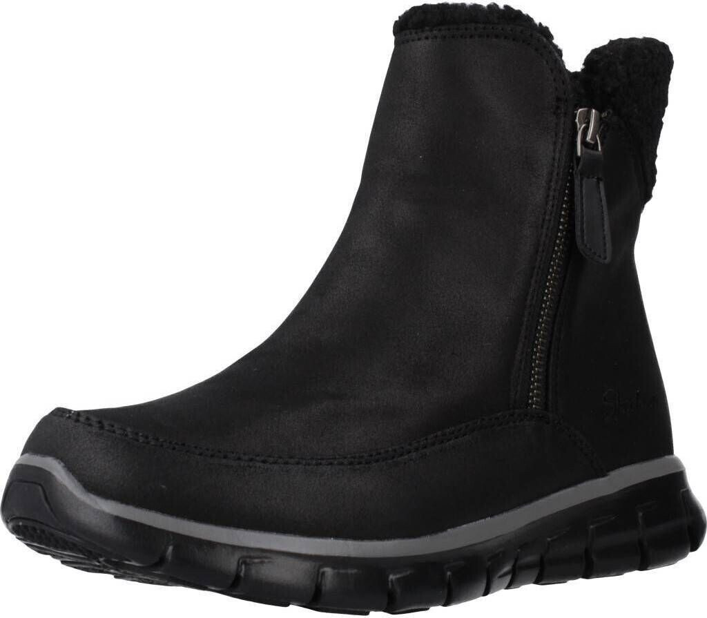 Skechers Damen Synergy Collab Kurzschaft Microleather Faux Sherpa