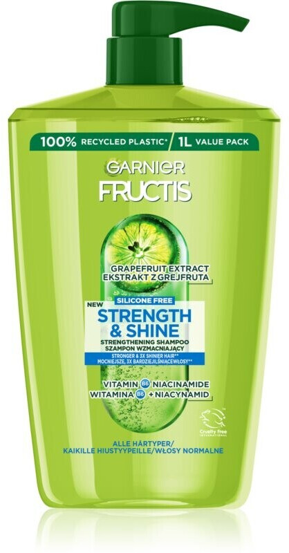 Photos - Hair Product Garnier Fructis Strength & Shine strengthening shampoo for all hai 