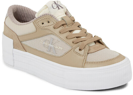 Calvin Klein Bold Vulc Flatf Laceup Lth Mix YW0YW01174 Eggshell/Travertine/Creamy White 0GC