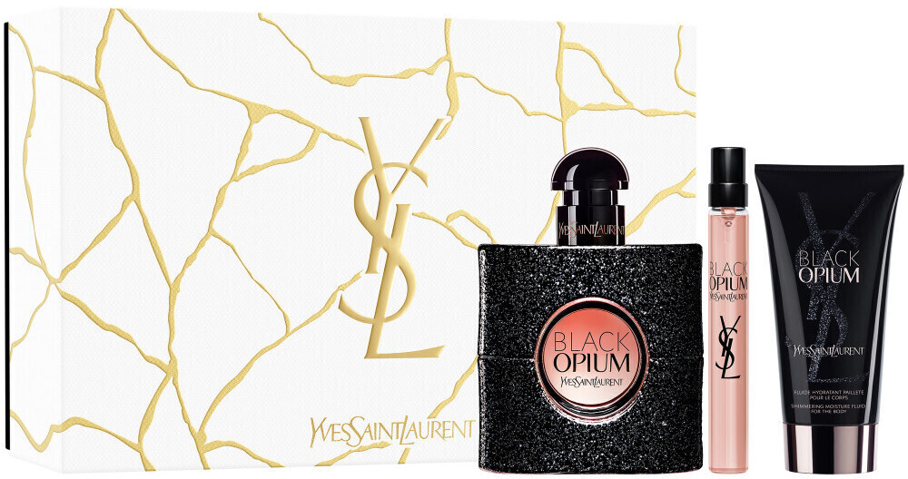 Yves Saint Laurent Coffret Black Opium (EdP 50 ml + EdP 10 ml + lotion pour le corps)