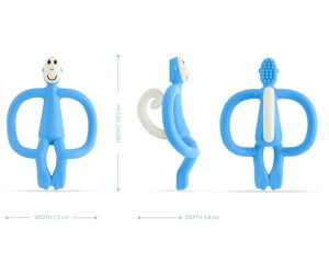 Matchstick Monkey Original Teething Toy light blue au meilleur