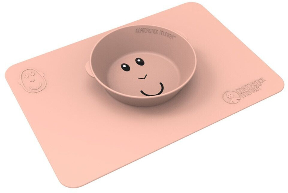 Matchstick Monkey Essenszeit placemat - anti-slip mat with bowl