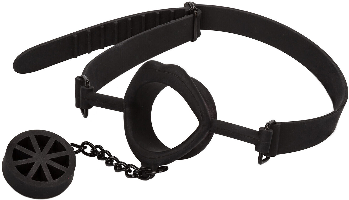 CalExotics Scandal Silicone Stopper Gag Black
