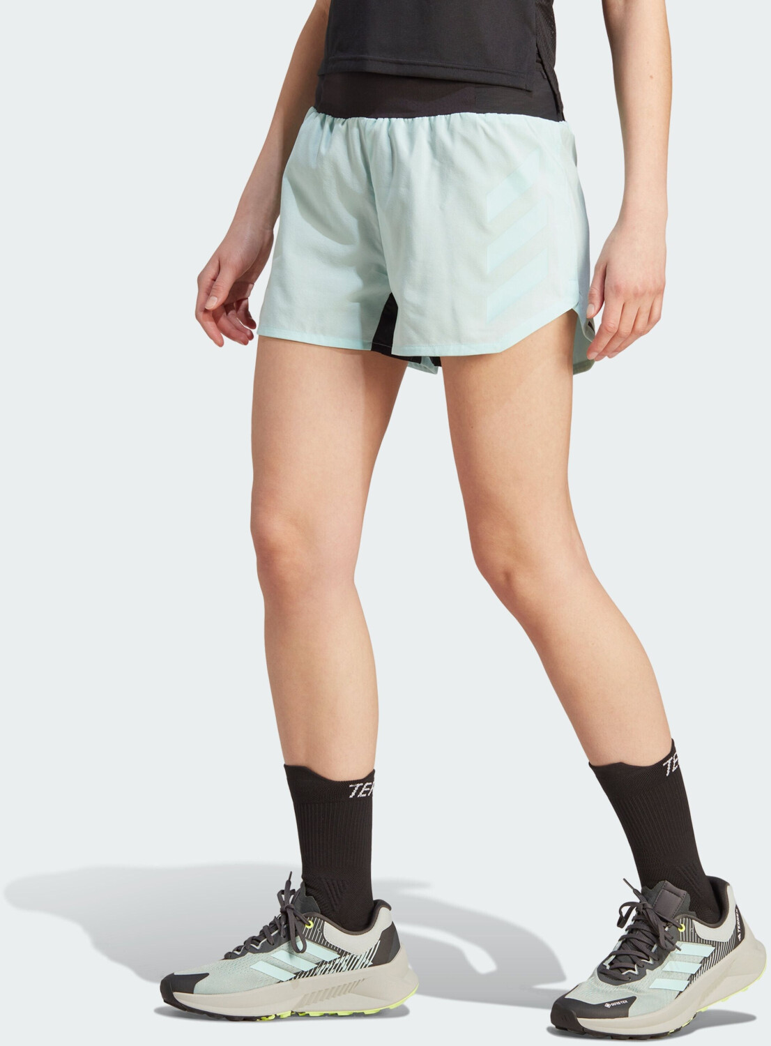 Adidas TERREX Agravic Trail Running Shorts 3 (HZ6281) semi flash aqua