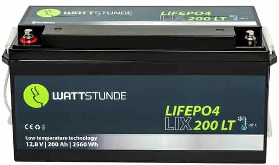 WATTSTUNDE Lithium 12V 200Ah LiFePO4 LIX12-200-L ab 1.503,36 €