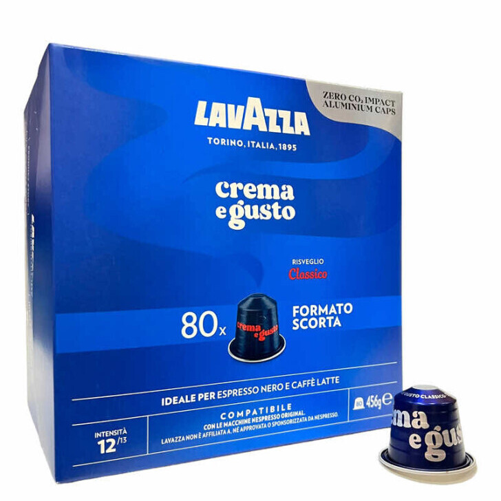 Lavazza Nespresso Crema e Gusto Blue (80 capsule) a € 19,00 (oggi)