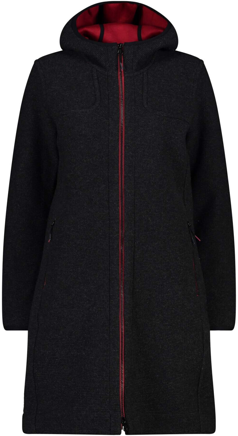 CMP Parka (32M1616) carbone melange/red wine