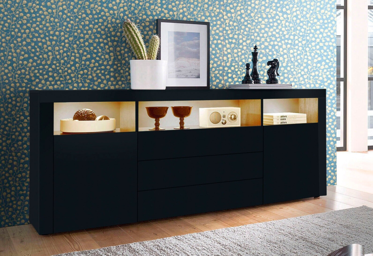Borchardt-Möbel Santa Fe 166x72cm matt-schwarz ab 254,99 € | Preisvergleich  bei