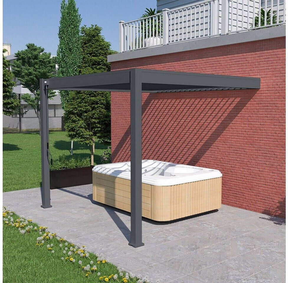 Weide Deluxe WandPavillon 3 x 4 m Aluminium graphitgrau ab 2.973,81