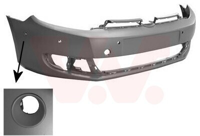 Van Wezel bumper grey front for VW Golf VI