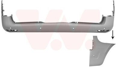 Van Wezel bumper grey back for Mercedes-Benz Vito Evito