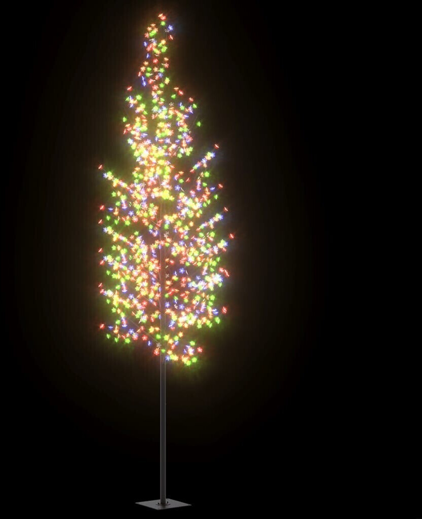 LED Weihnachtsbaum außen bunt