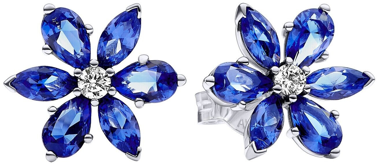 Pandora Sparkling Blue Herbarium Cluster Earrings (292407C01)