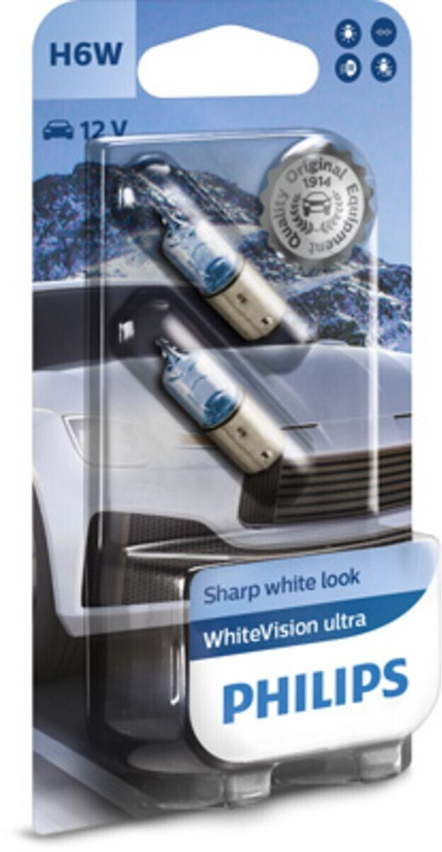 Philips 2x H6W WhiteVision Ultra 12V/6W ab 11,58