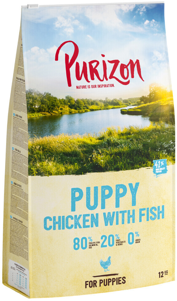 Purizon Puppy dry dog food chciken with fish 12kg