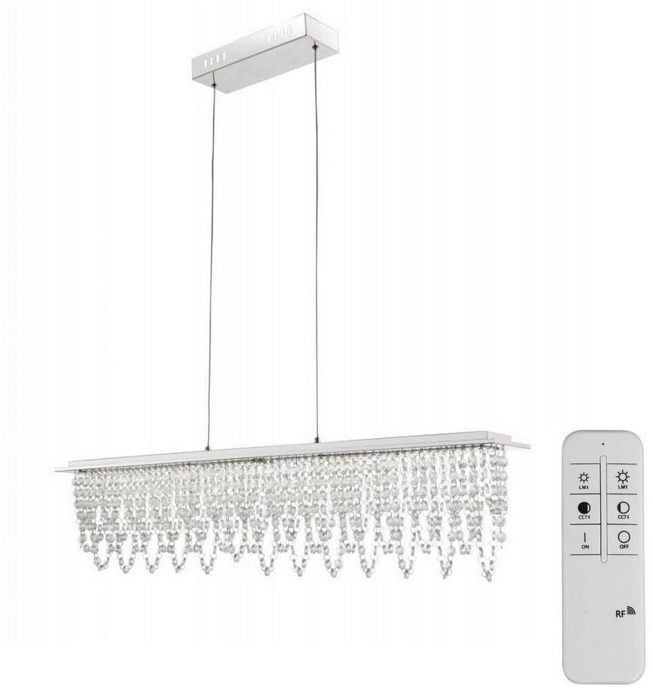 Globo 68405-24H Dimmable LED crystal hanging light on cord LED/24W/230V + FB