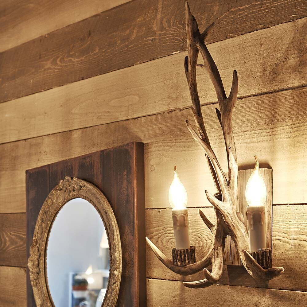 IDEAL LUX Wall light CHALET 2xE14/40W/230V antlers