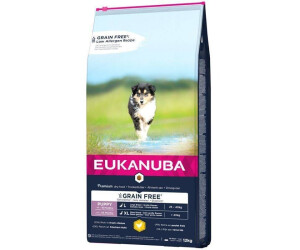 Eukanuba Puppy Large Breed Grain Free dry food chicken 12kg au meilleur prix sur idealo