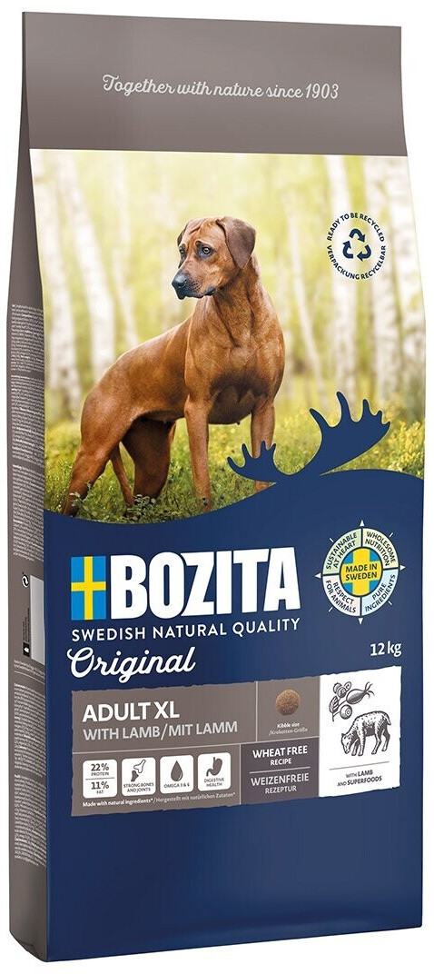 Bozita Original Adult XL dog dry food Lamb 12kg