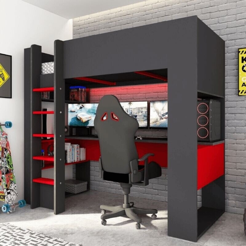 Vente-unique Noah 90x200cm with Frame (767735)
