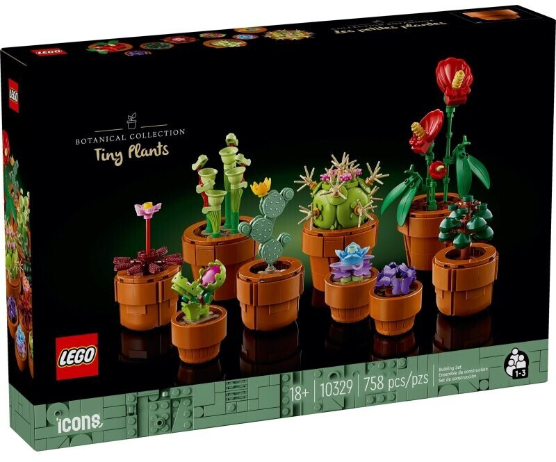 Soldes LEGO Icons - Les plantes miniatures (10329) 2024 au