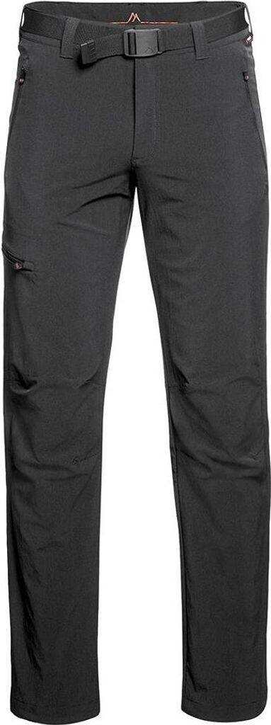 Maier Sports Oberjoch Pantaloni Uomo Da Trekking - Nero, Taglia 25, Elastici 4 Vie, Idrorepellenti