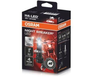 Osram Night Breaker LED H4 64193DWNB-1HFB moto - 100% legal - up to 230%  more light - 6000K - MK LED