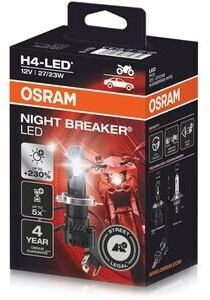Original OSRAM LED H4 Night Breaker Abblendlicht Fernlicht Set 64193DWNB 2  Stück