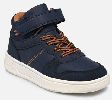 Vertbaudet Boys High-Sneakers laces and Velcro dark blue