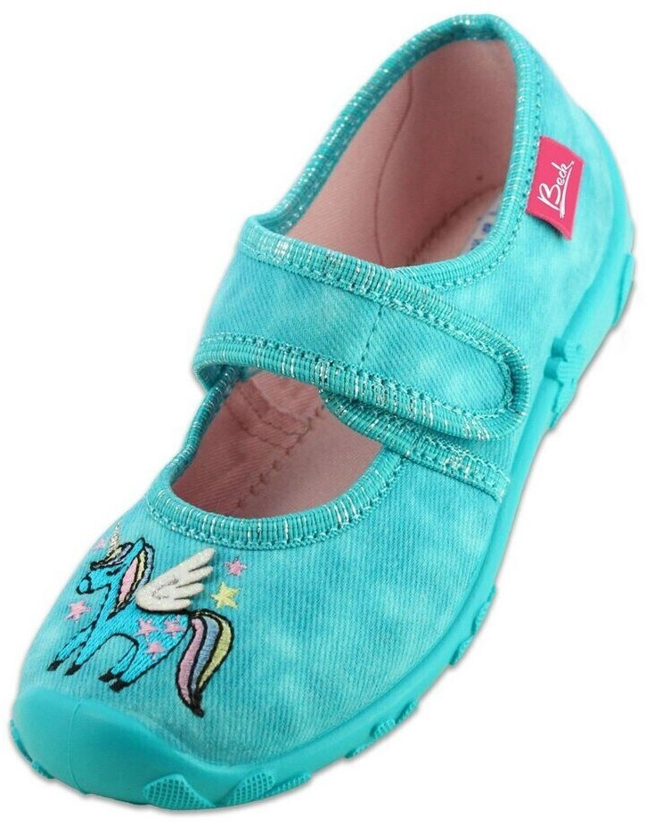 C. H. Beck Girls Pegasus slippers turquoise