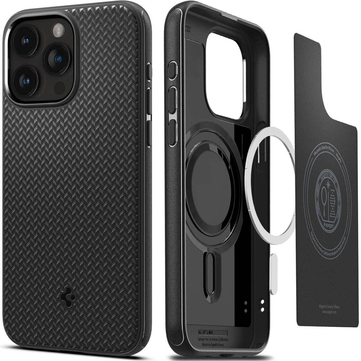 Spigen Mag Armor MagSafe Matte Black iPhone 15 Pro Max