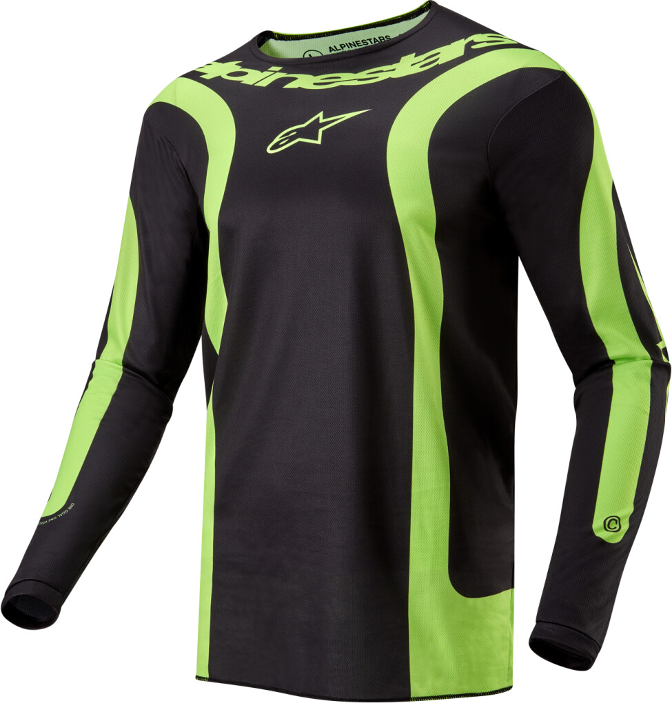 Alpinestars Fluid Lurv Jersey 2024 black/yellow fluo