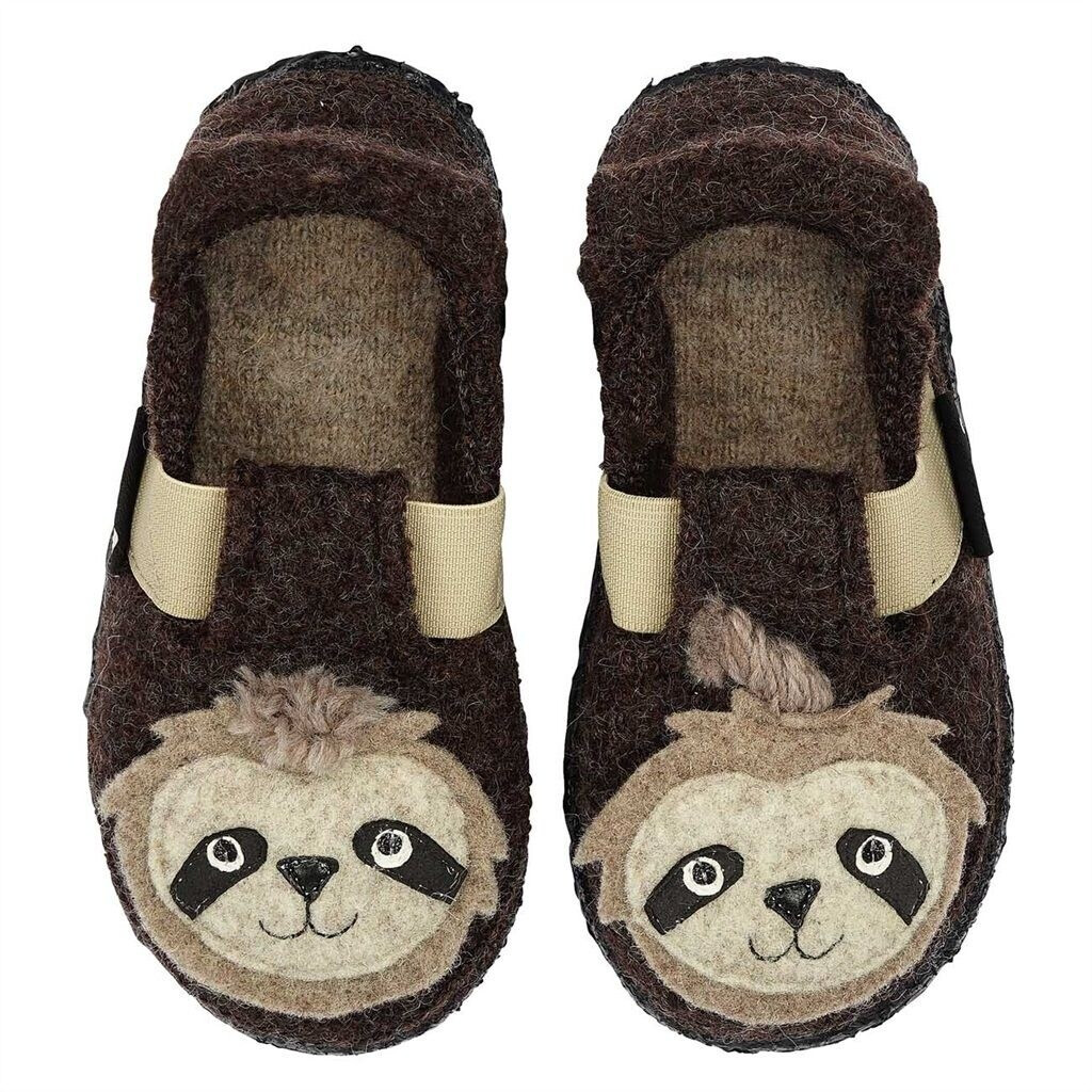 Nanga Kids slipper Shaggy Sloth brown